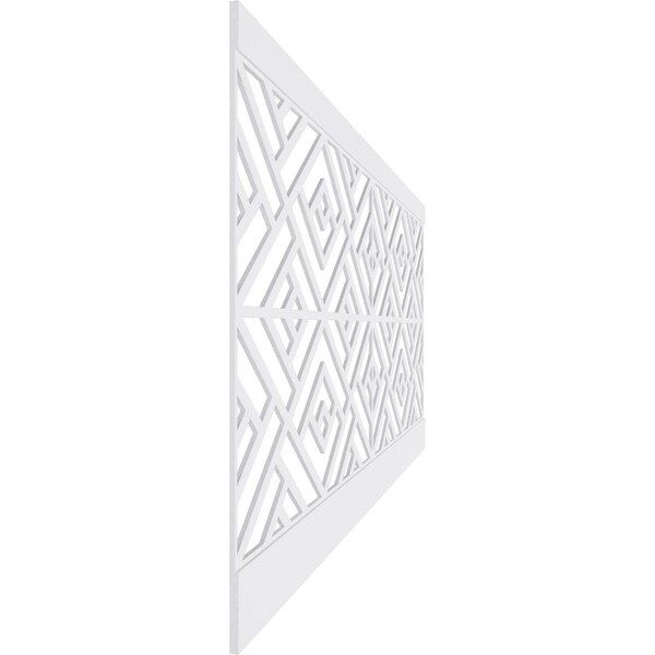 Ekena Millwork 44"H x 94 1/2"W Killeen PVC Wainscot Paneling Kit - WPK44X94KLN
