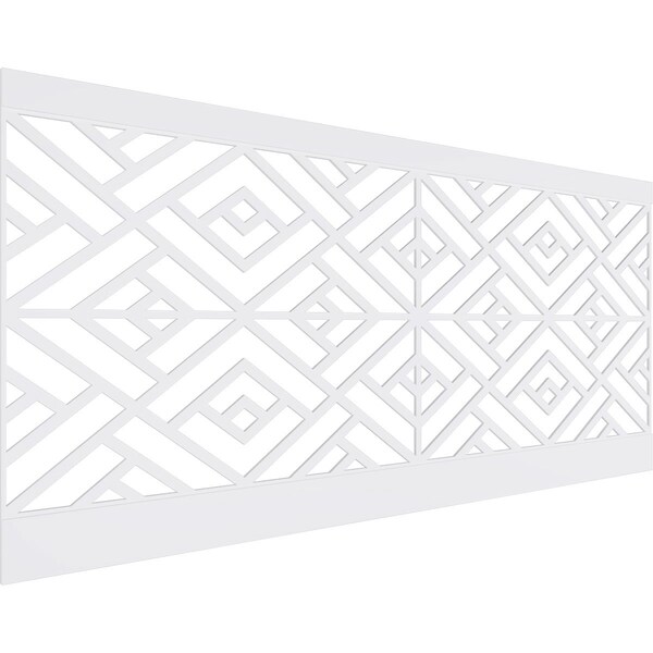 Ekena Millwork 44"H x 94 1/2"W Killeen PVC Wainscot Paneling Kit - WPK44X94KLN