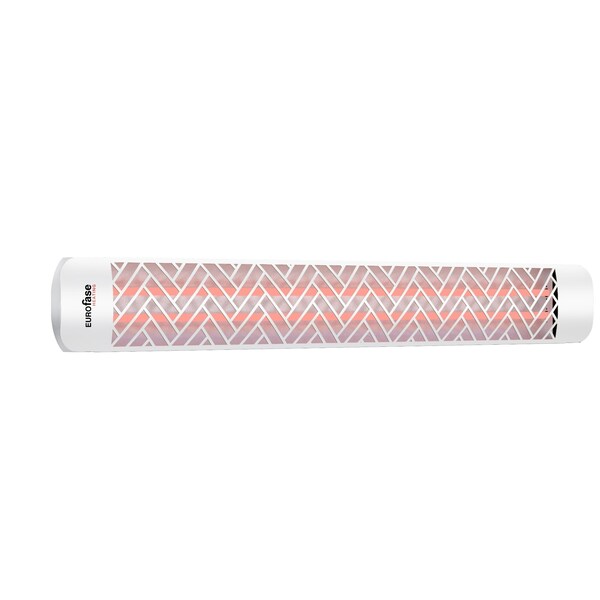 Eurofase White Chevron Decor Plate Upgrade Kit For Eurofase 61in Patio Heaters - EF61DCW1