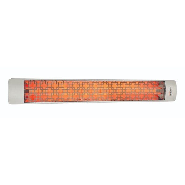 Eurofase SS 61in Dual Element 6000W 208V Heater, Stainless Steel, Brix Decor Plate - EF60208S5