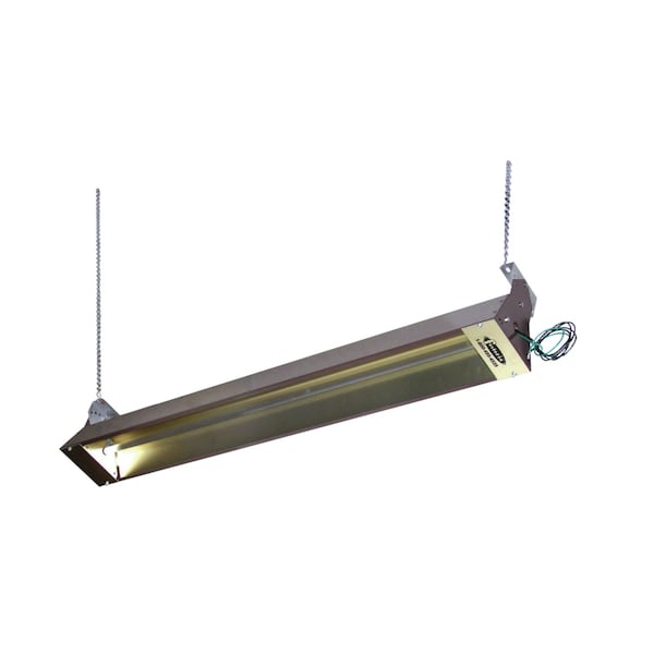 Fostoria Outdoor/Indoor Quartz Infrared Heater, Brown, 1500W 120V, 1 Phase, Galvanized Steel, 120V AC - OCH46-120VE