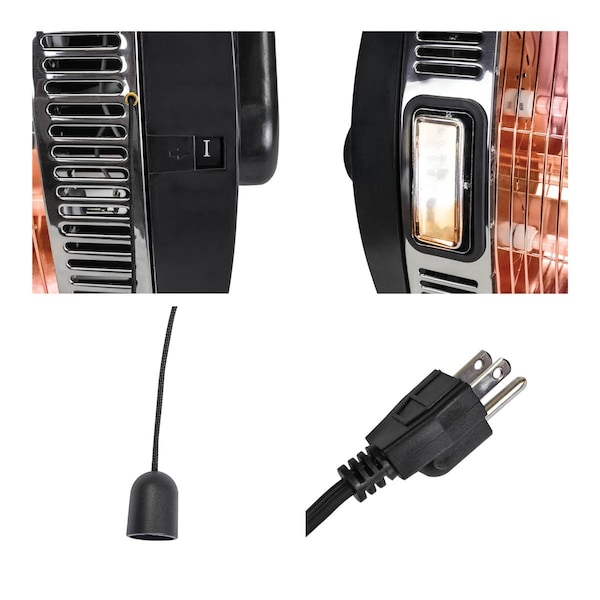 Maxx Air 26 In. Dual Quartz Electric Indoor Ceiling Mount Heater - H1500