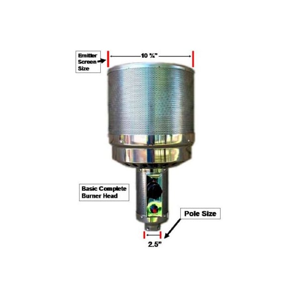 Hiland Hiland Patio Heater Burner Head THP-BURNER for PrimeGlo Models - THP-BURNER