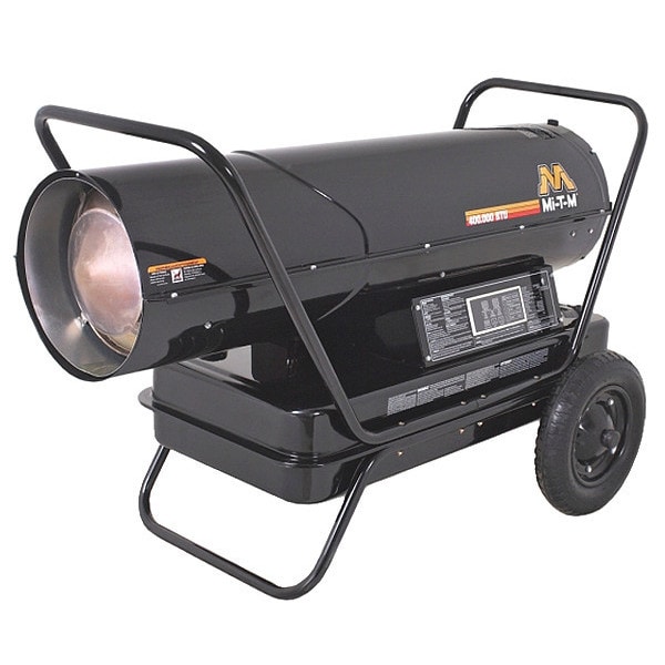 Mi-T-M Kerosene Forced Air, Portable Heaters, Sure Start, Dual Connector, 30" Wx 53" L - MH-0400-0M11