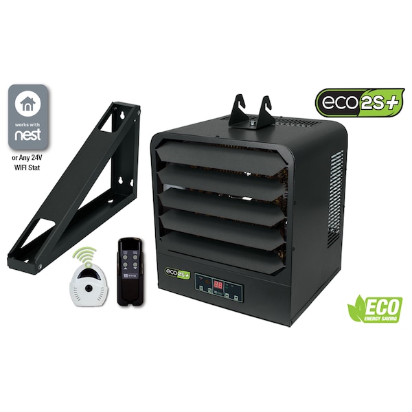 King Electric Electric Unit Heater W/ Remote Sensor, 1 Phase, 208V, 7kW - KB2007-1-ECO2S-PLUS