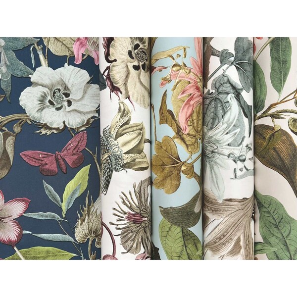 York Wallcoverings Butterfly House White and Fuchsia Wallpaper - BL1721