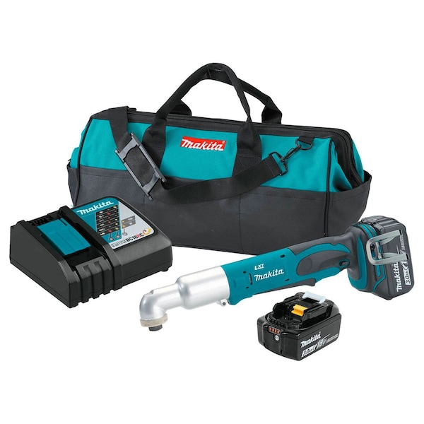 Makita Makita® 18V LXT Li-Ion 1/4 Cordless Angle Impact Driver Kit 2 Batt 3.0Ah Charger, Bag - XLT01