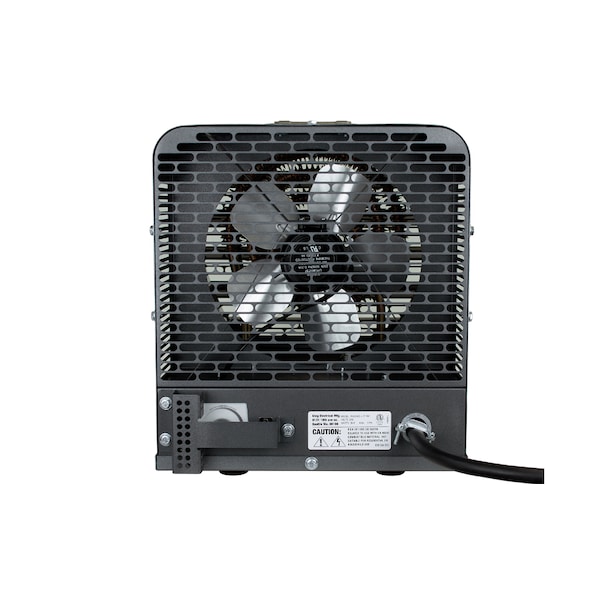King Electric PKB-FM Portable Unit Heater 480V 5Kw 3-Ph W/ Stat & Fan Only Switch - PKB4805-3-T-FM