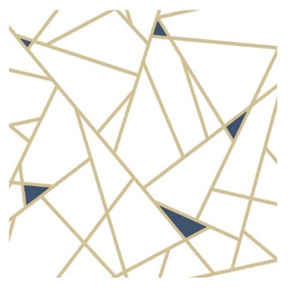 Roommates RoomMates RMK11268WP Gold Fracture Peel & Stick Wallpaper - RMK11268WP