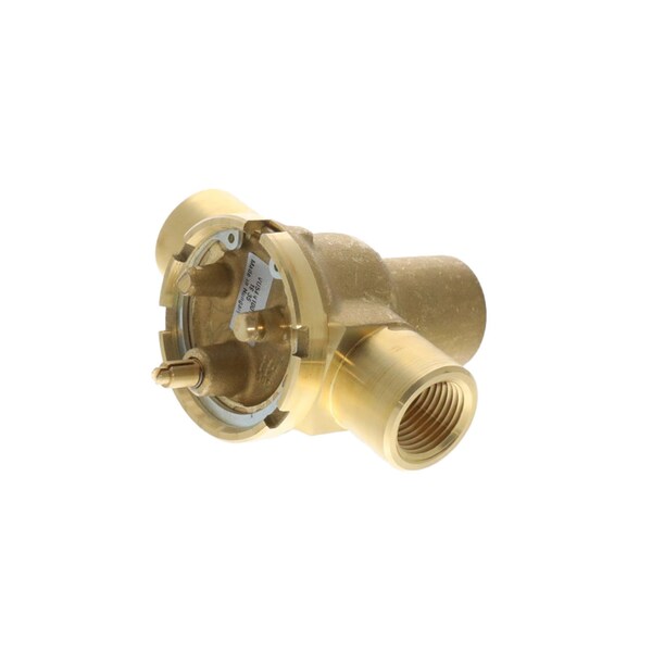 Resideo Fan Coil Valve Three Way 1/2'' NPT 4 Cv Mixing Brass Body Brass - VU54N1007