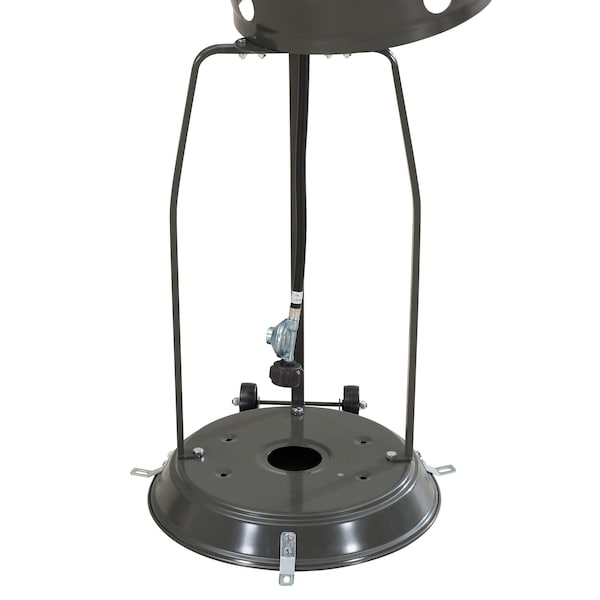 Sunjoy 47,000 BTU Portable Propane Patio Heater with Safety Shut-Off and Wheels, Gray - A306006402