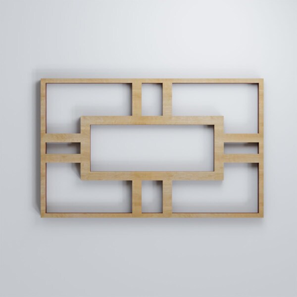 Ekena Millwork Extra Small Hastings Decorative Fretwork Wood Wall Panels, Birch, 4 7/8"W x 7 3/8"H x 3/8"T - WALW08X08X0375HASBI