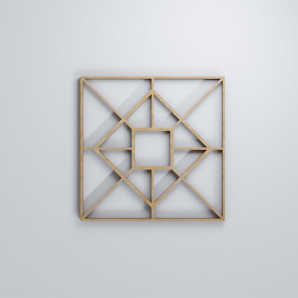 Ekena Millwork Extra Small Jamestown Decorative Fretwork Wood Wall Panels, Birch, 7 3/8"W x 7 3/8"H x 3/8"T - WALW08X08X0375JTNBI