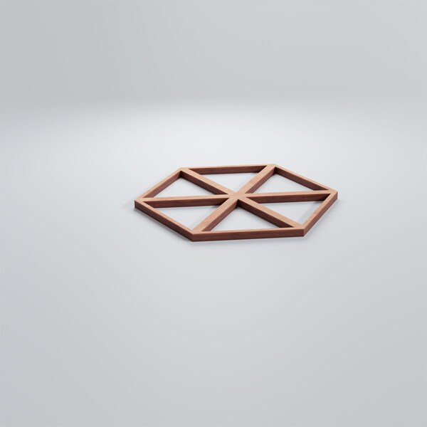 Ekena Millwork Extra Small Pendleton Decorative Fretwork Wood Wall Panels, Cherry, 7 3/8"W x 8 1/2"H x 3/8"T - WALW08X08X0375PENCH