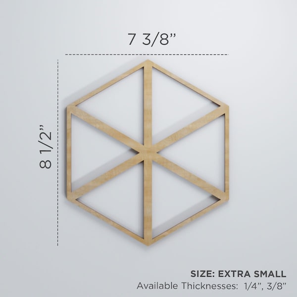 Ekena Millwork Extra Small Pendleton Decorative Fretwork Wood Wall Panels, Cherry, 7 3/8"W x 8 1/2"H x 3/8"T - WALW08X08X0375PENCH
