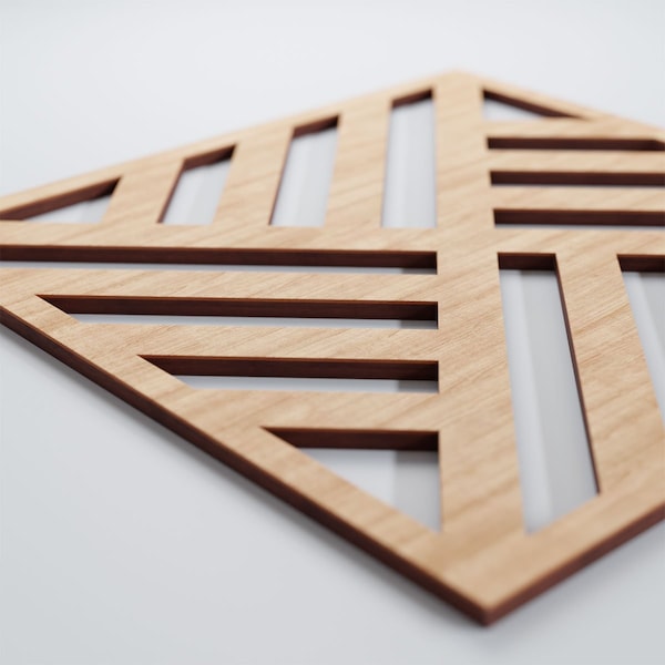 Ekena Millwork Medium Allen Decorative Fretwork Wood Wall Panels, Alder, 15 3/8"W x 15 3/8"H x 3/8"T - WALW16X16X0375ALLAL