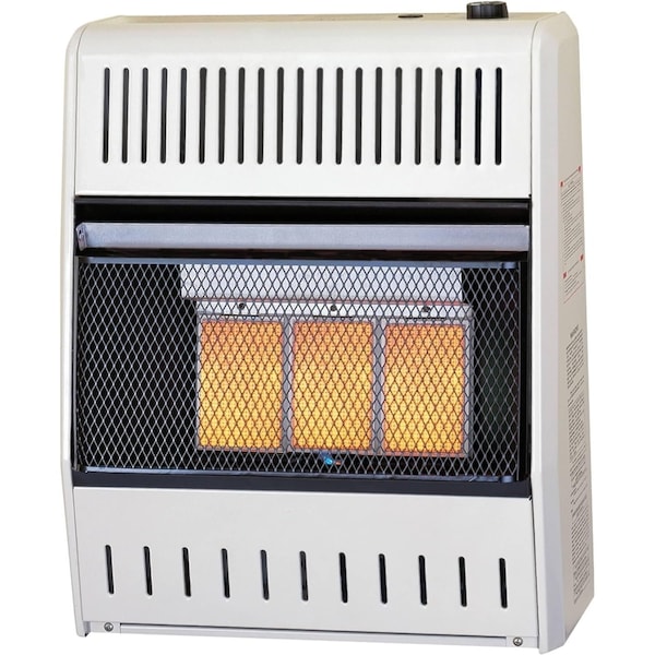 Procom Heating Liquid Propane Ventless Infrared Plaque Heater with Base Feet, 15,000 BTU, T-Stat Control - ML150TPA-B