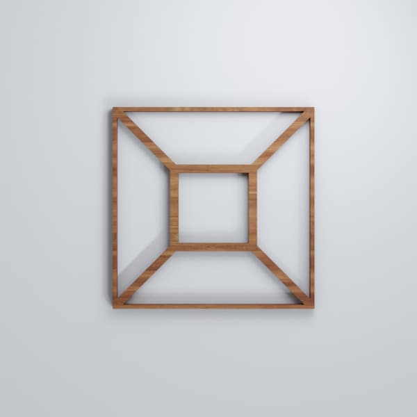 Ekena Millwork Extra Small Marion Decorative Fretwork Wood Wall Panels, Walnut, 7 3/8"W x 7 3/8"H x 3/8"T - WALW08X08X0375MARWA