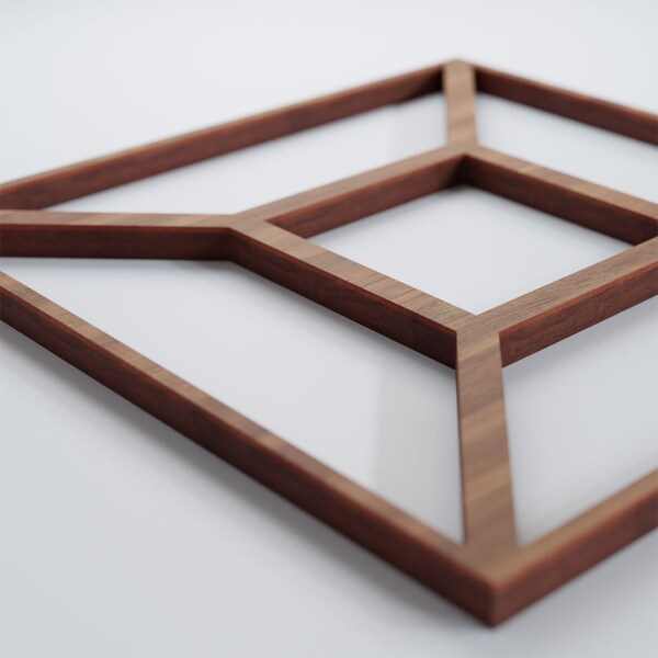 Ekena Millwork Extra Small Marion Decorative Fretwork Wood Wall Panels, Walnut, 7 3/8"W x 7 3/8"H x 3/8"T - WALW08X08X0375MARWA