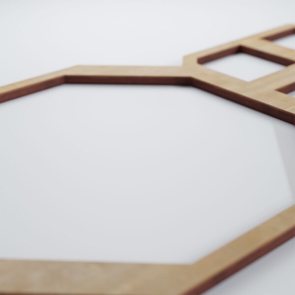 Ekena Millwork Small Johnston Decorative Fretwork Wood Wall Panels, Birch, 19 1/8"W x 11 3/8"H x 3/8"T - WALW12X12X0375JHNBI