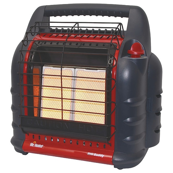 Mr. Heater Portable Gas Tabletop Heater, LP, Matchless Piezo, 12 in Wx 19 in L - MH18B-F274805