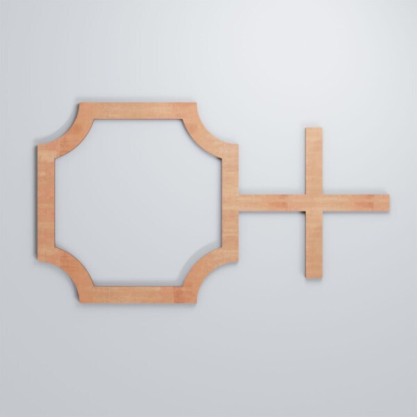Ekena Millwork Medium Bradley Decorative Fretwork Wood Wall Panels, Cherry, 26 7/8"W x 15 3/8"H x 3/8"T - WALW16X16X0375BRDCH