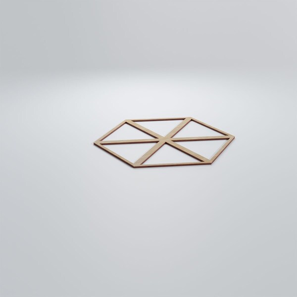 Ekena Millwork Large Pendleton Decorative Fretwork Wood Wall Panels, Birch, 23 3/8"W x 27 "H x 3/8"T - WALW24X24X0375PENBI
