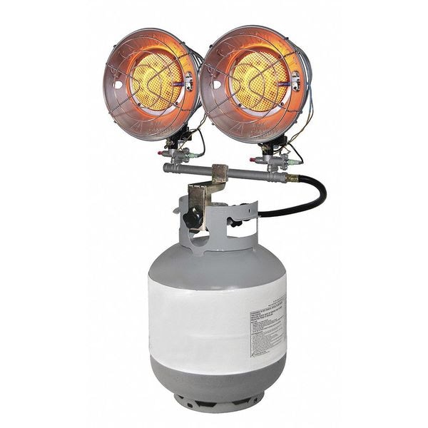 Dyna-Glo Portable Gas Tank-Top Heater, Liquid Propane, Standing Pilot, 9000 to 30,000 BtuH, 17 1/2 in L - TT30CDGP