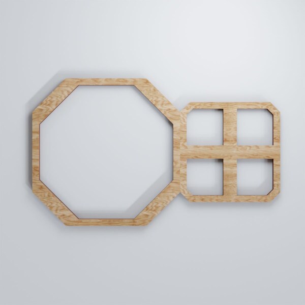 Ekena Millwork Extra Small Johnston Decorative Fretwork Wood Wall Panels, Red Oak, 12 3/8"W x 7 3/8"H x 3/8"T - WALW08X08X0375JHNRO