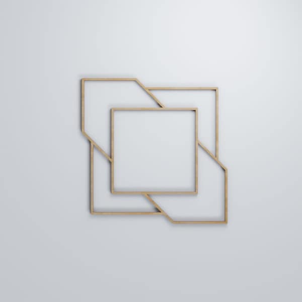 Ekena Millwork Medium Monument Decorative Fretwork Wood Wall Panels, Hickory, 15 3/8"W x 15 3/8"H x 3/8"T - WALW16X16X0375MMTHI