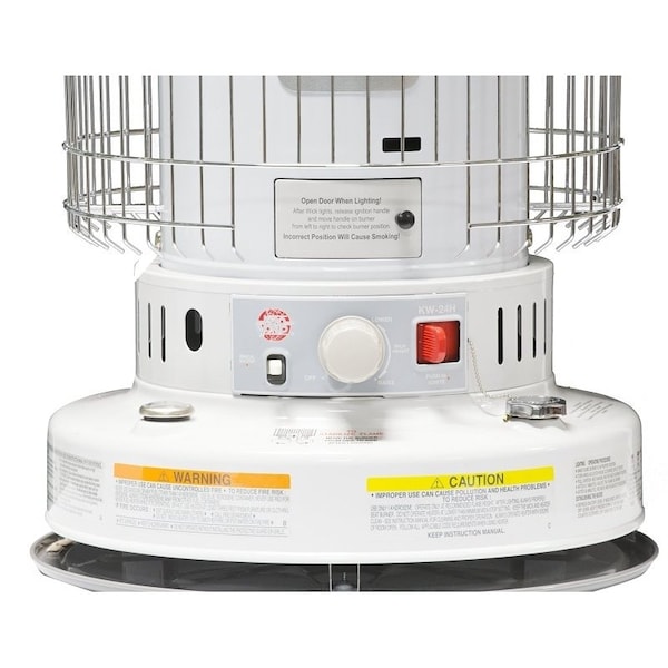 Kero World Kero World KW-24G Portable Heater, 23,800 Btu, 1000 sq-ft Heating Area, Gray - KW24H