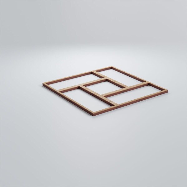 Ekena Millwork Small Sheffield Decorative Fretwork Wood Wall Panels, Red Oak, 11 3/8"W x 11 3/8"H x 3/8"T - WALW12X12X0375SHFRO