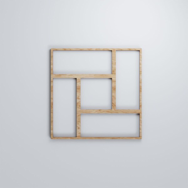 Ekena Millwork Small Sheffield Decorative Fretwork Wood Wall Panels, Red Oak, 11 3/8"W x 11 3/8"H x 3/8"T - WALW12X12X0375SHFRO
