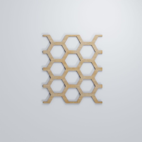 Ekena Millwork Medium Westmore Decorative Fretwork Wood Wall Panels, Hickory, 10 1/4"W x 15 3/8"H x 3/8"T - WALW16X16X0375WSTHI