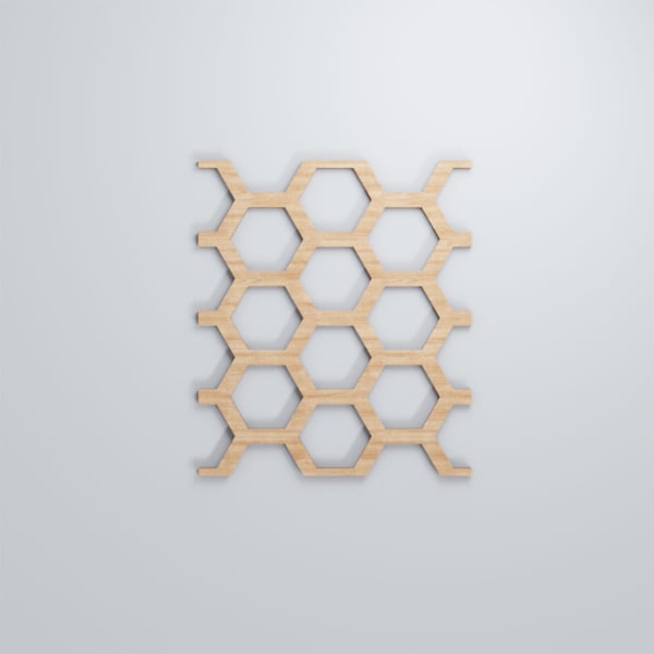 Ekena Millwork Medium Westmore Decorative Fretwork Wood Wall Panels, Alder, 10 1/4"W x 15 3/8"H x 3/8"T - WALW16X16X0375WSTAL