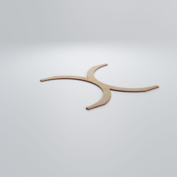 Ekena Millwork Large Beacon Decorative Fretwork Wood Wall Panels, Hickory, 23 3/8"W x 23 3/8"H x 3/8"T - WALW24X24X0375BEAHI
