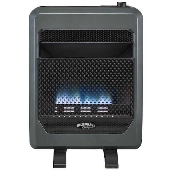Bluegrass Living Natural Gas Vent Free Blue Flame Gas Space Heater With Blower And Ba - B20TNB-BB