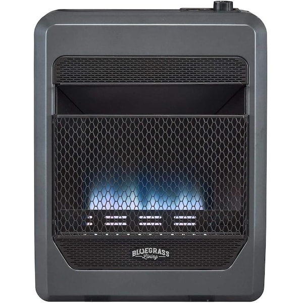 Bluegrass Living Natural Gas Vent Free Blue Flame Gas Space Heater With Blower And Ba - B20TNB-BB