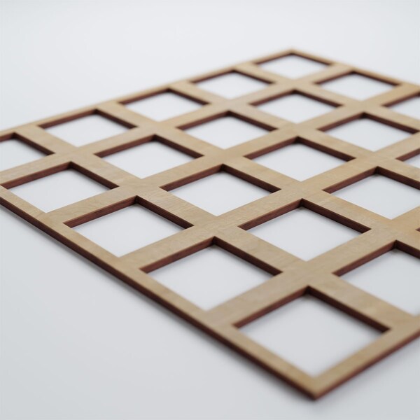 Ekena Millwork Large Manchester Decorative Fretwork Wood Wall Panels, Hickory, 23 3/8"W x 23 3/8"H x 3/8"T - WALW24X24X0375MNCHI