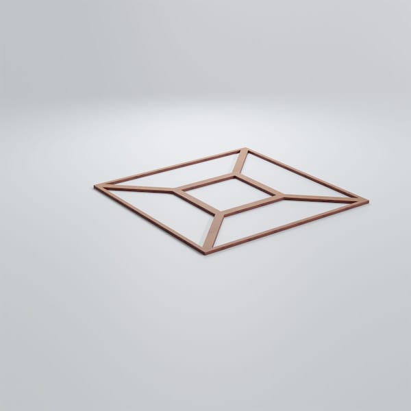 Ekena Millwork Large Marion Decorative Fretwork Wood Wall Panels, Wood (Paint Grade), 23 3/8"W x 23 3/8"H x 3/8"T - WALW24X24X0375MARMF