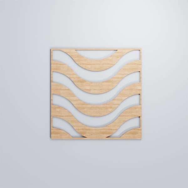 Ekena Millwork Large Parker Decorative Fretwork Wood Wall Panels, Alder, 23 3/8"W x 23 3/8"H x 3/8"T - WALW24X24X0375PKRAL