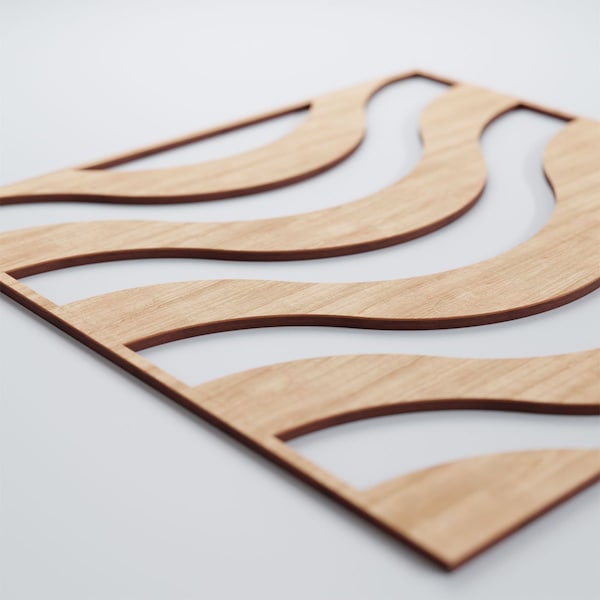 Ekena Millwork Large Parker Decorative Fretwork Wood Wall Panels, Alder, 23 3/8"W x 23 3/8"H x 3/8"T - WALW24X24X0375PKRAL