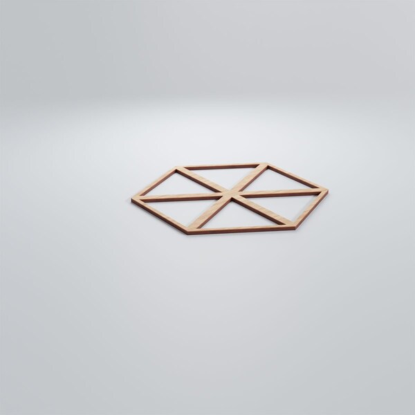 Ekena Millwork Medium Pendleton Decorative Fretwork Wood Wall Panels, Alder, 15 3/8"W x 17 3/4"H x 3/8"T - WALW16X16X0375PENAL