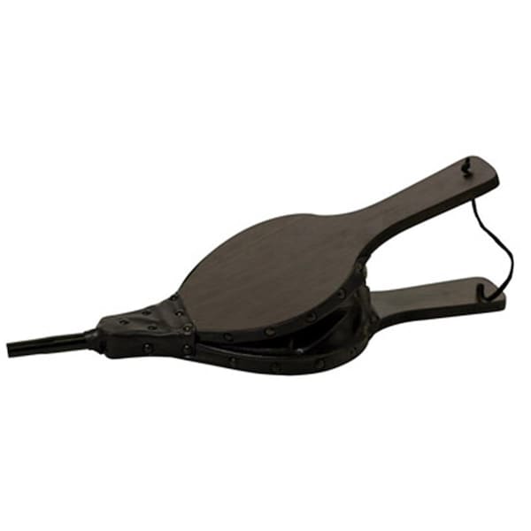 Dare2Decor 15312 19 in. Large Dark Wood Finish Fireplace Bellows With Black Metal Tip - DA29772