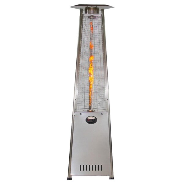 Radtec Group 93 x 24 x 24 in. Propane Pyramid Patio Heater - Stainless Steel - 93-PYR-FLM-SS