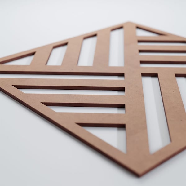 Ekena Millwork Large Allen Decorative Fretwork Wood Wall Panels, Wood (Paint Grade), 23 3/8"W x 23 3/8"H x 3/8"T - WALW24X24X0375ALLMF