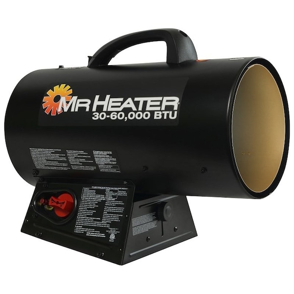 Mr. Heater Mr. Heater Contractor F271370 Forced Air Gas Heater, 30,000 to 60,000 Btu, 1500 sq-ft Heating Area - F271370