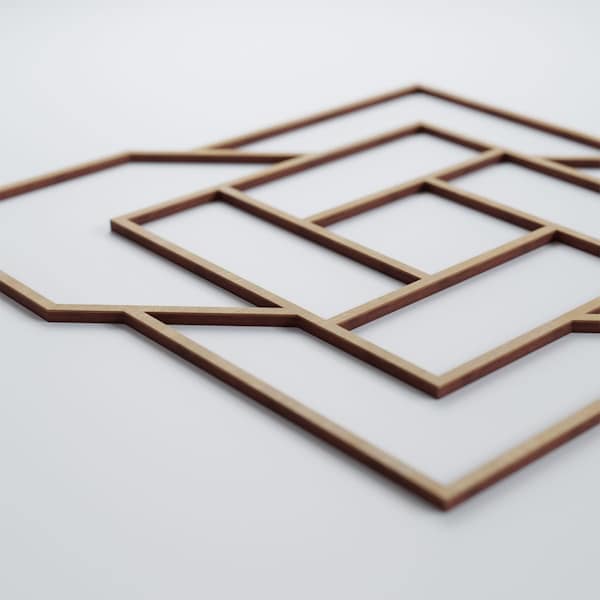 Ekena Millwork Large Loveland Decorative Fretwork Wood Wall Panels, Birch, 23 3/8"W x 23 3/8"H x 3/8"T - WALW24X24X0375LLDBI