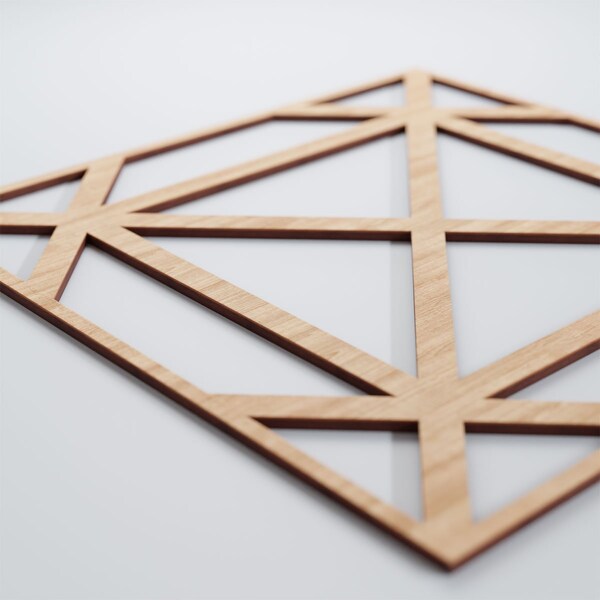 Ekena Millwork Large Buxton Decorative Fretwork Wood Wall Panels, Alder, 23 3/8"W x 23 3/8"H x 3/8"T - WALW24X24X0375BUXAL