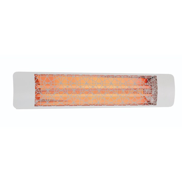 Eurofase SS 39in Dual Element 5000W 480V Heater, White, Astra Decor Plate - EF50480W4